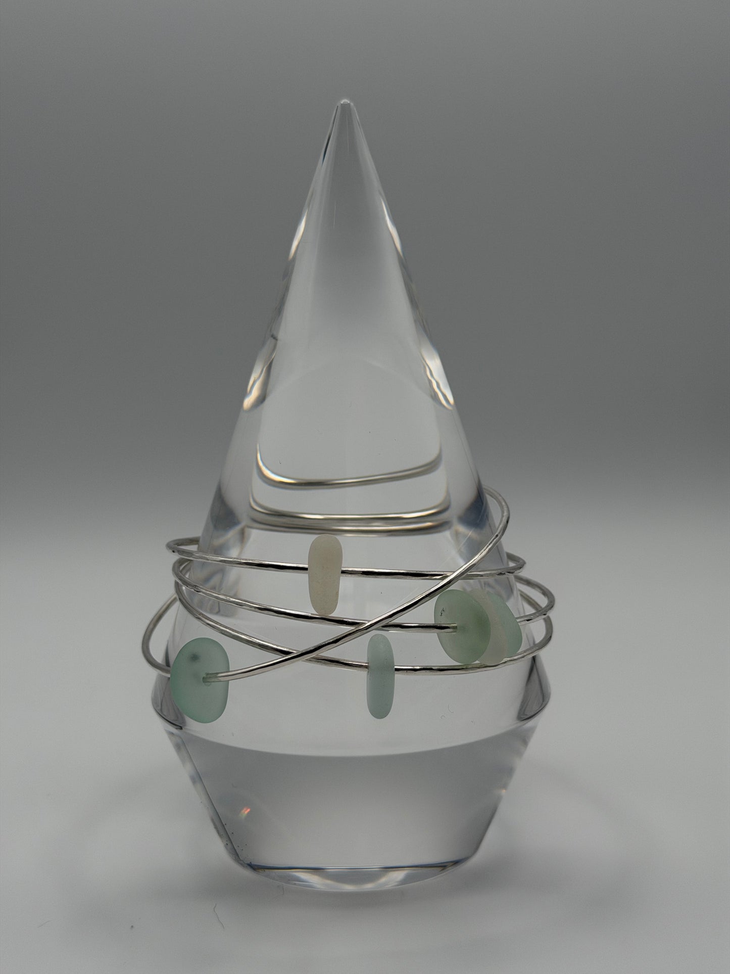 Sea Glass Bangle Set