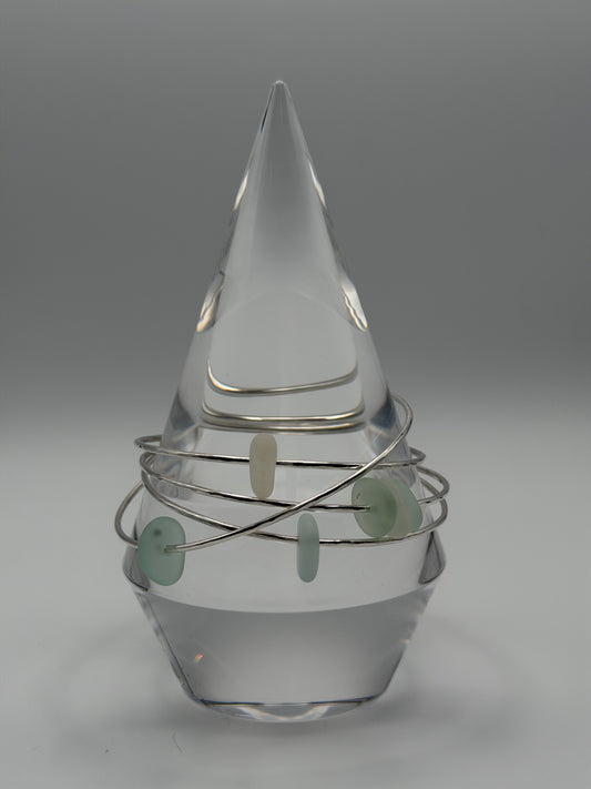Sea Glass Bangle Set