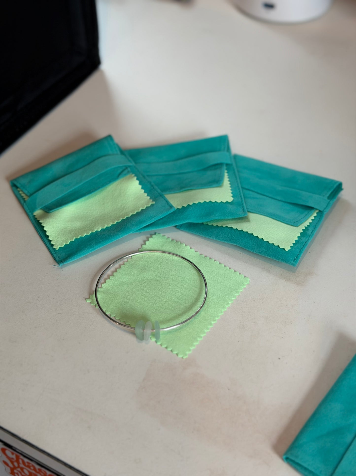 Sea Glass Bangle Set