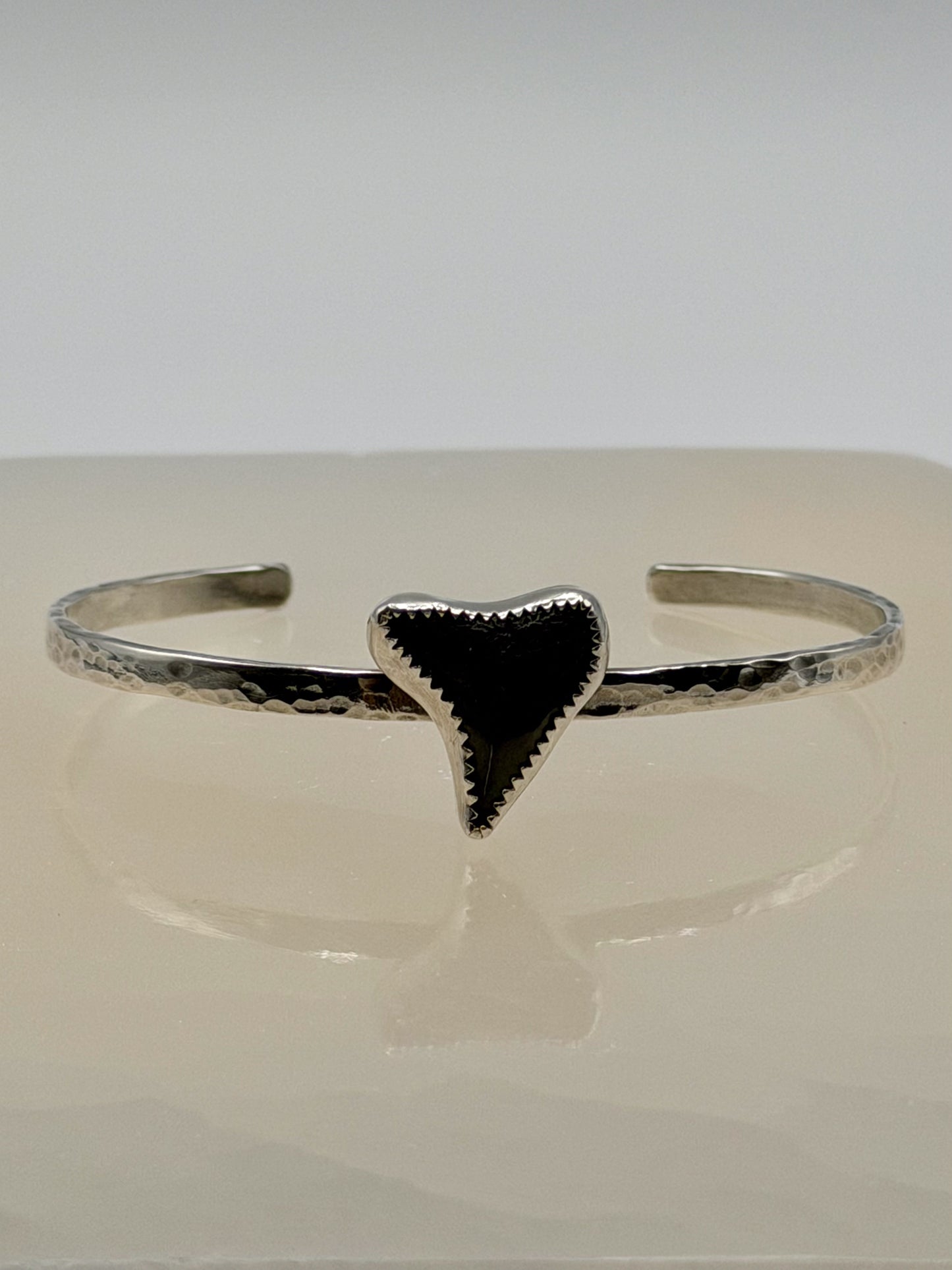 Tidebreaker Cuff | Shark Tooth Silver Bracelet