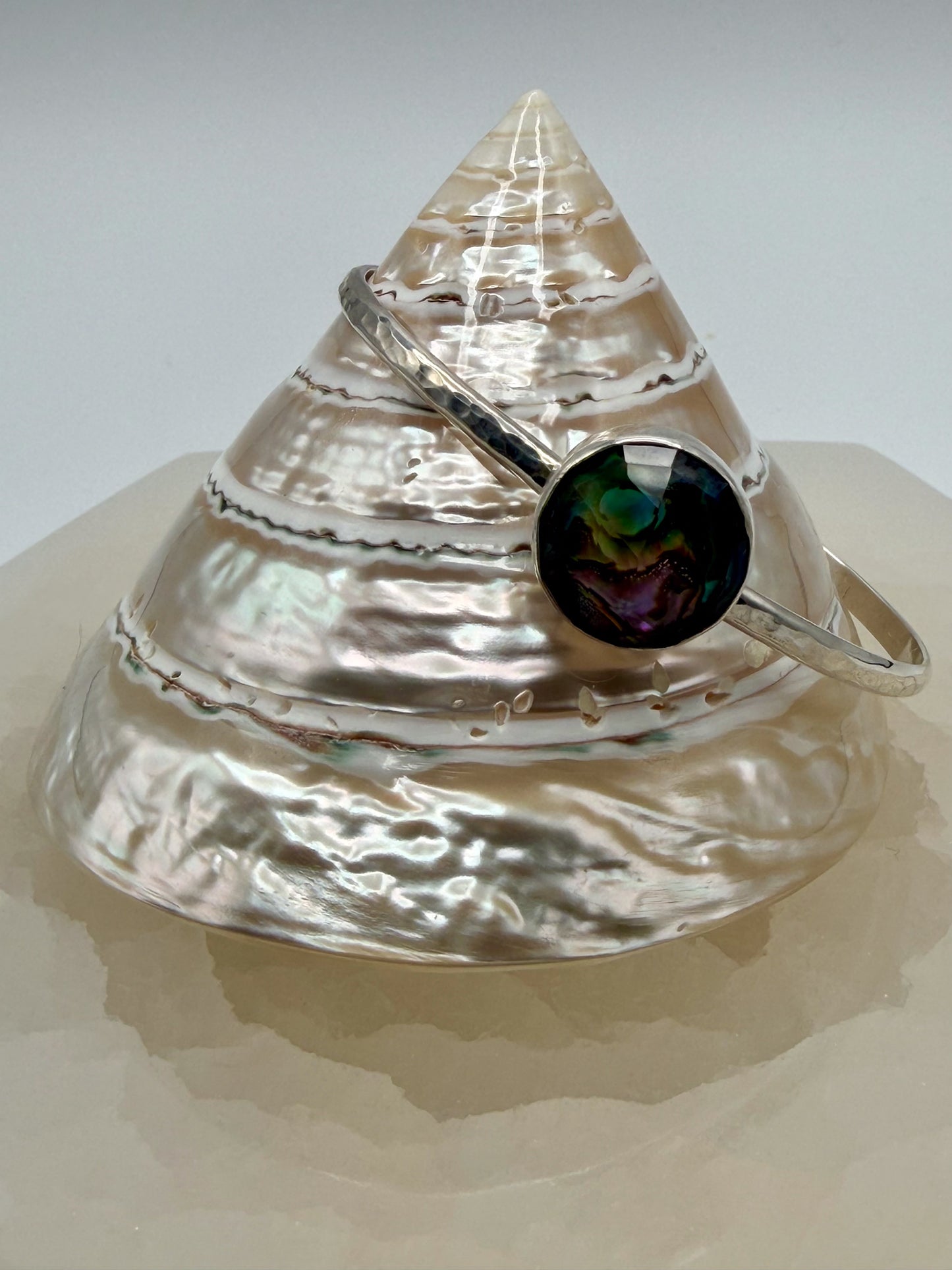 The Siren’s Song Cuff | Small Abalone Stacking Bracelet